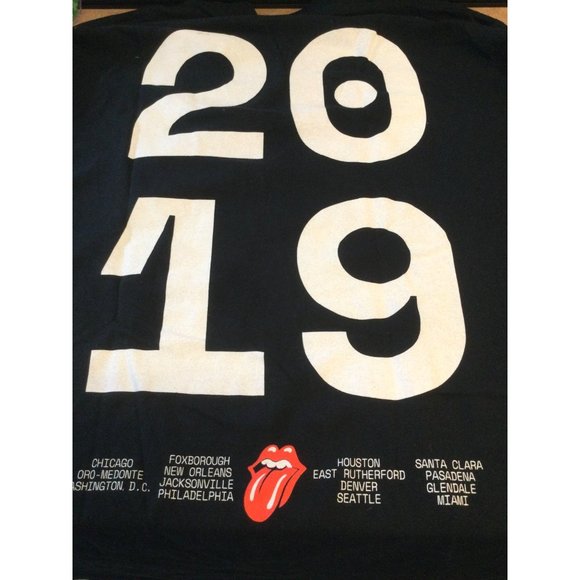 ROLLING STONES 2019 No Filter TOUR LONG SLEEVE SHIRT XL BLACK Xtra Large - Picture 4 of 6